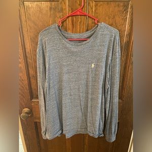 Polo Light Blue Cotton Long Sleeve